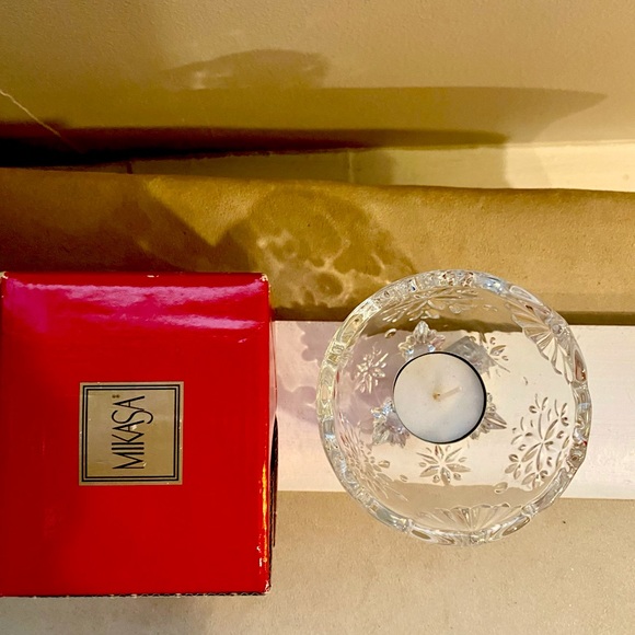 MIKASA Candleholder, 3” Glass Pedestal, In Box - Picture 6 of 12